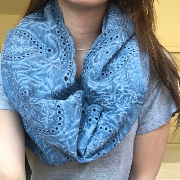 LOFT Accessories - LOFT eyelet chambray infinity scarf
